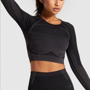Gymshark Geo Seamless Long Sleeve Crop
